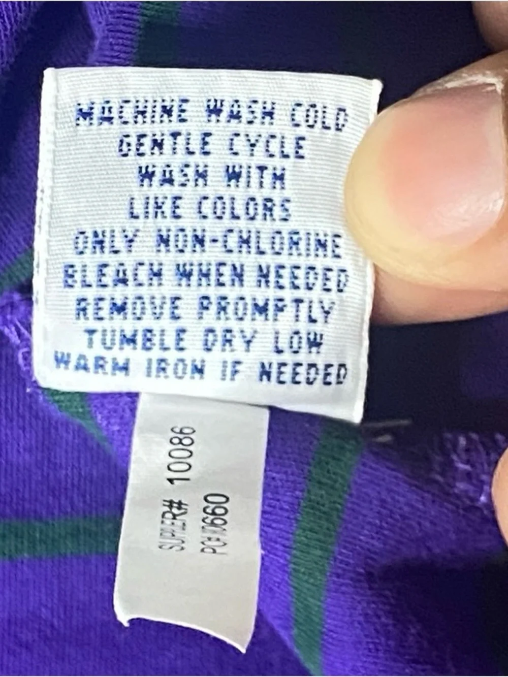 Polo Ralph Lauren Men’s L Purple Green Striped Pima Soft Touch Polo Shirt